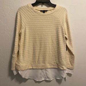 Zac and Rachel Layered Cream Sweater